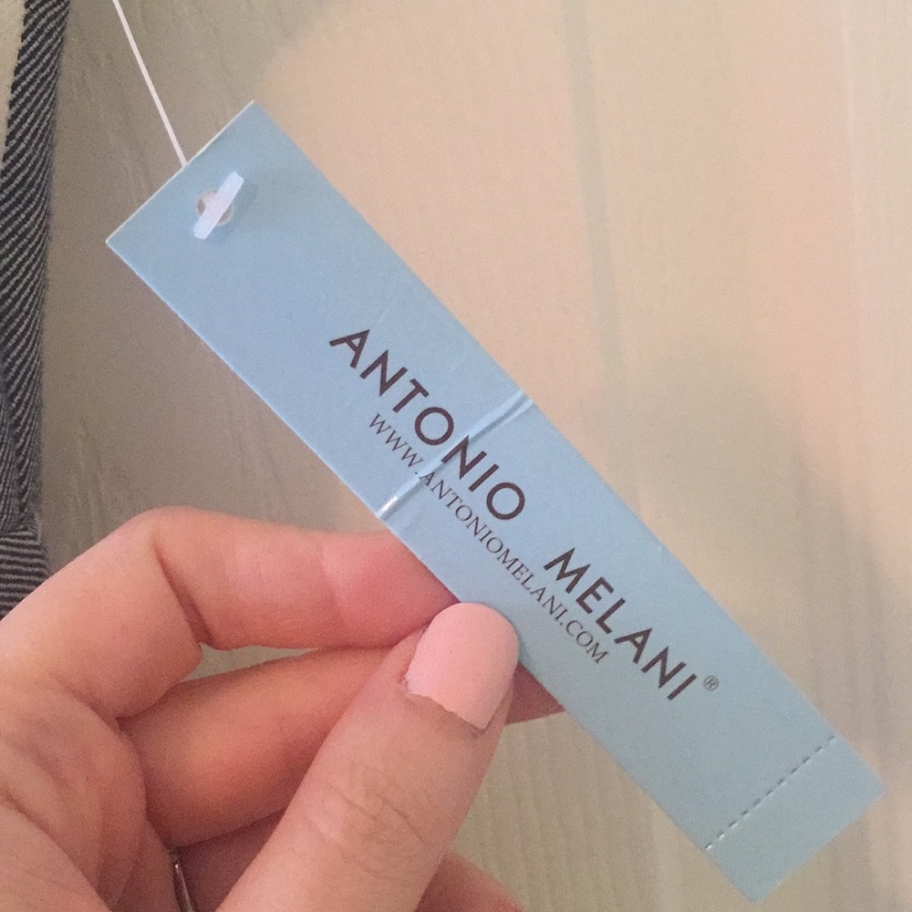 NWT Antonio Melani blue and white striped dress - Picture 4 of 6